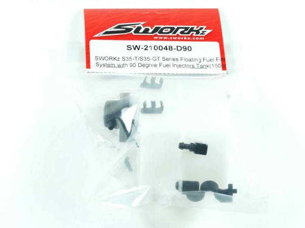 SWORKz Tank mit 90° Anschluss komplett 150ccm